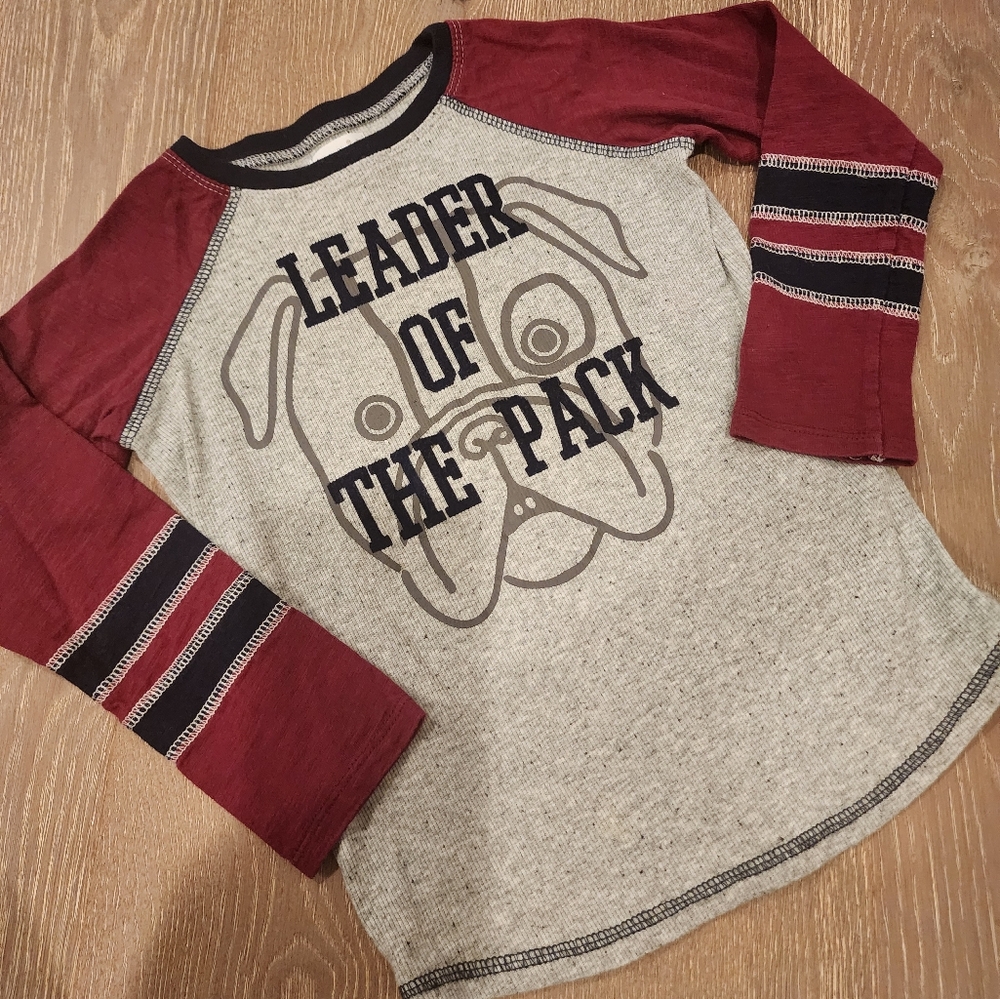 MUD PIE TODDLER BOYS LONGSLEEVE DOG SPORT SHIRT 4T-5T